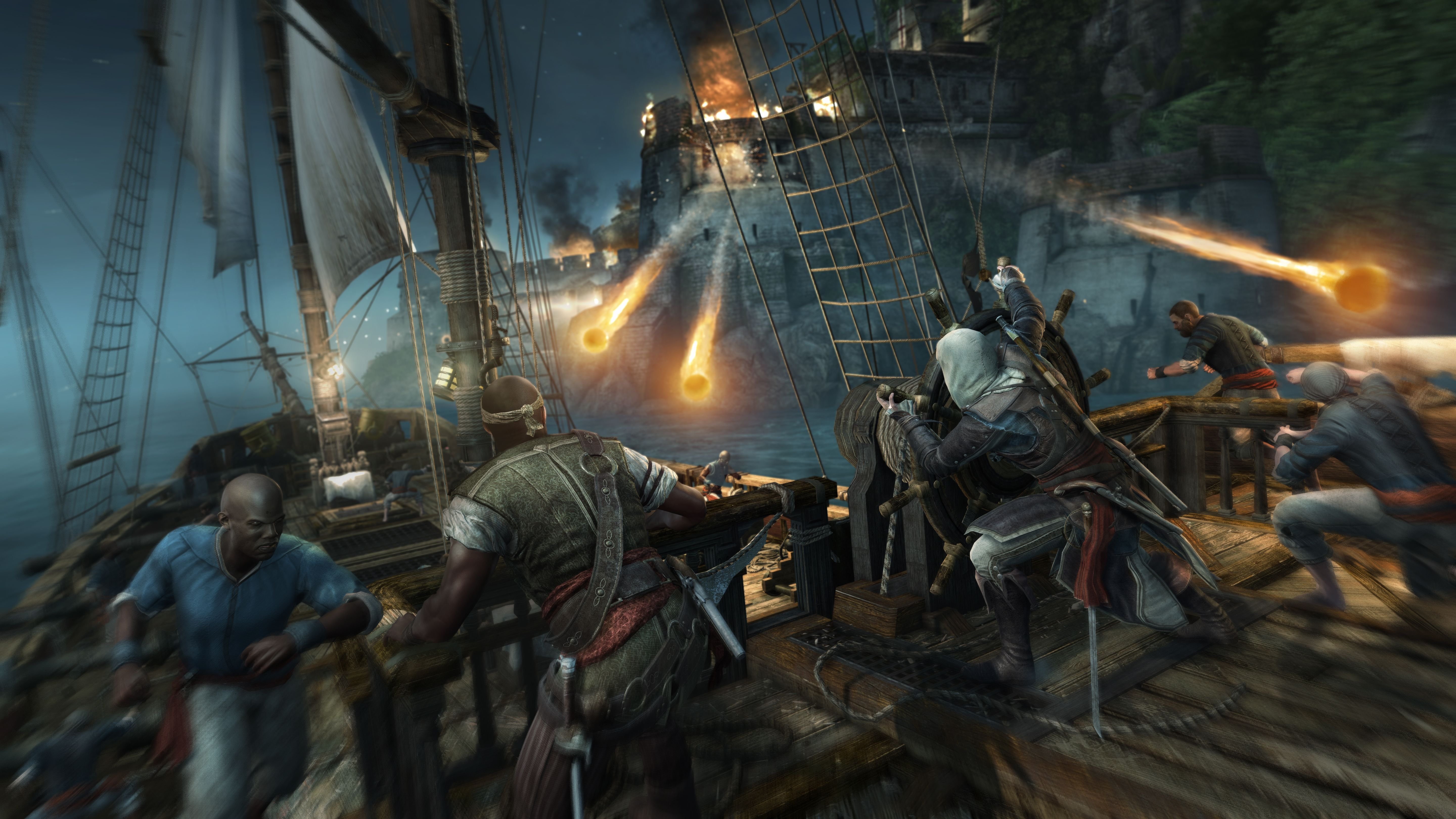assassins, Creed, Black, Flag, Fantasy, Fighting, Action, Stealth, Adventure, Pirate Wallpaper