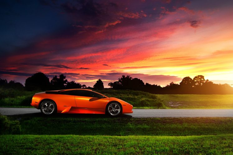 lamborghini, Murcielago, Cars, Coupe, Supercars, Italy, Orange HD Wallpaper Desktop Background
