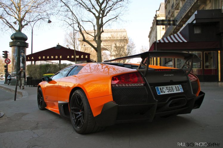 lamborghini, Murcielago, Cars, Coupe, Supercars, Italy, Orange HD Wallpaper Desktop Background