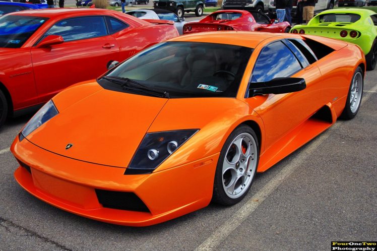 lamborghini, Murcielago, Cars, Coupe, Supercars, Italy, Orange HD Wallpaper Desktop Background