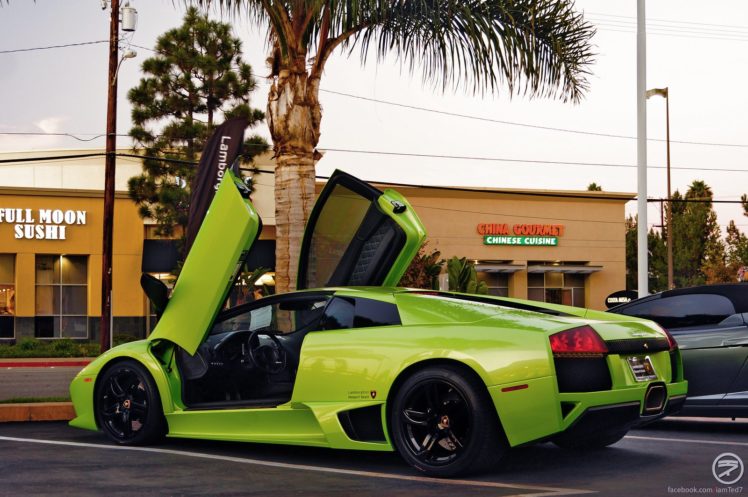 lamborghini, Murcielago, Cars, Coupe, Supercars, Italy, Green, Vert HD Wallpaper Desktop Background