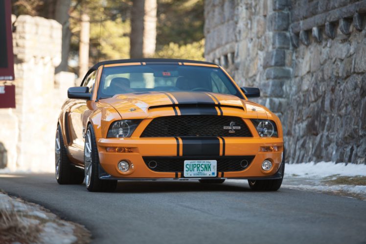 2007, Shelby, Gt500, Super, Snake, Convertible, Prototype, Ford, Mustang, Muscle, G t HD Wallpaper Desktop Background