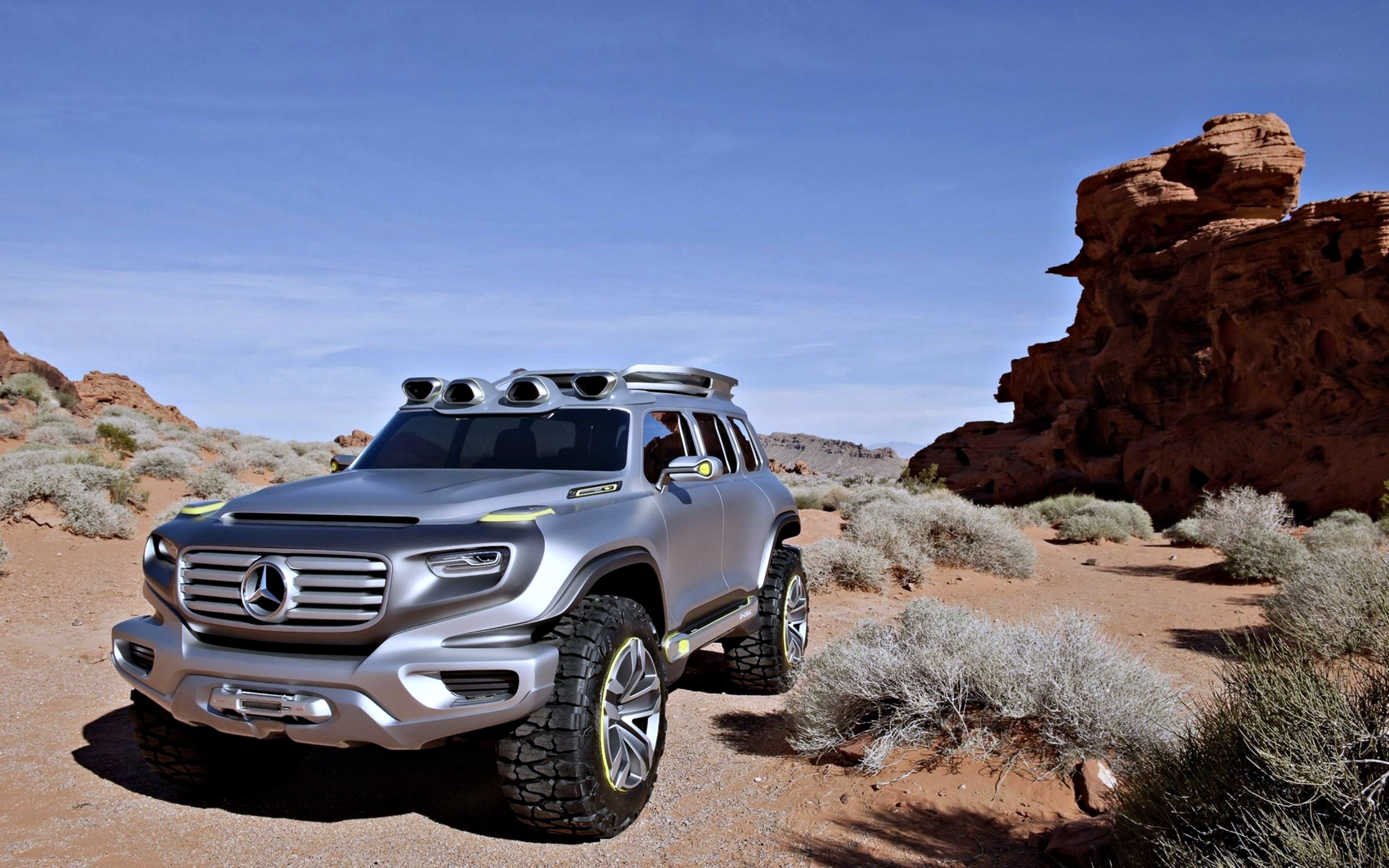 mercedes benz, Ener g force, Motors, Speed, Desert Wallpaper