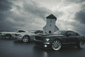 ford, Mustang, Ford, Gt500, Black, Ford, Mustang, Blanco