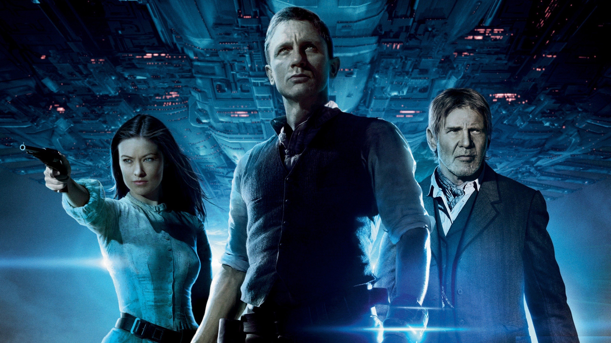 movies, Olivia, Wilde, Harrison, Ford, Actors, Daniel, Craig, Cowboys, And, Aliens Wallpaper