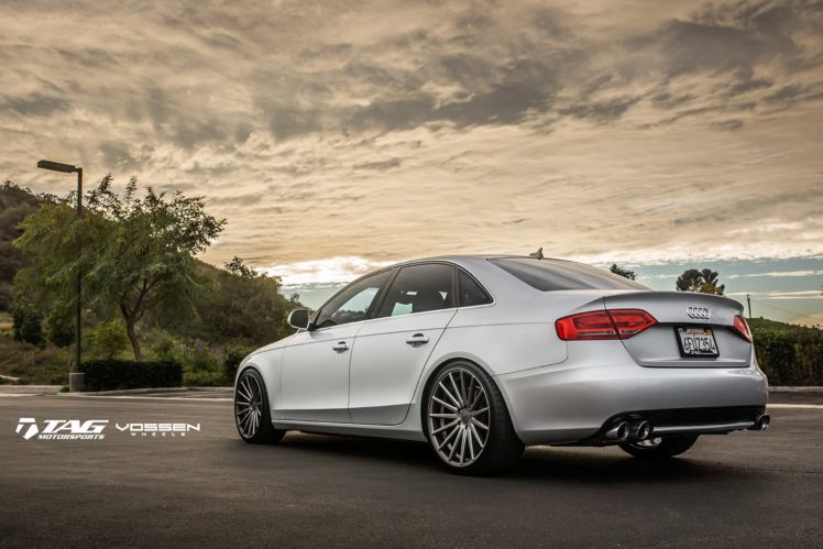 2015, Vossen, Audi, A4, Tuning, Wheels, Cars HD Wallpaper Desktop Background