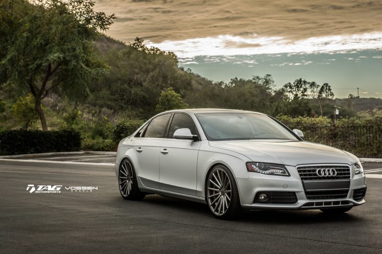 2015, Vossen, Audi, A4, Tuning, Wheels, Cars HD Wallpaper Desktop Background