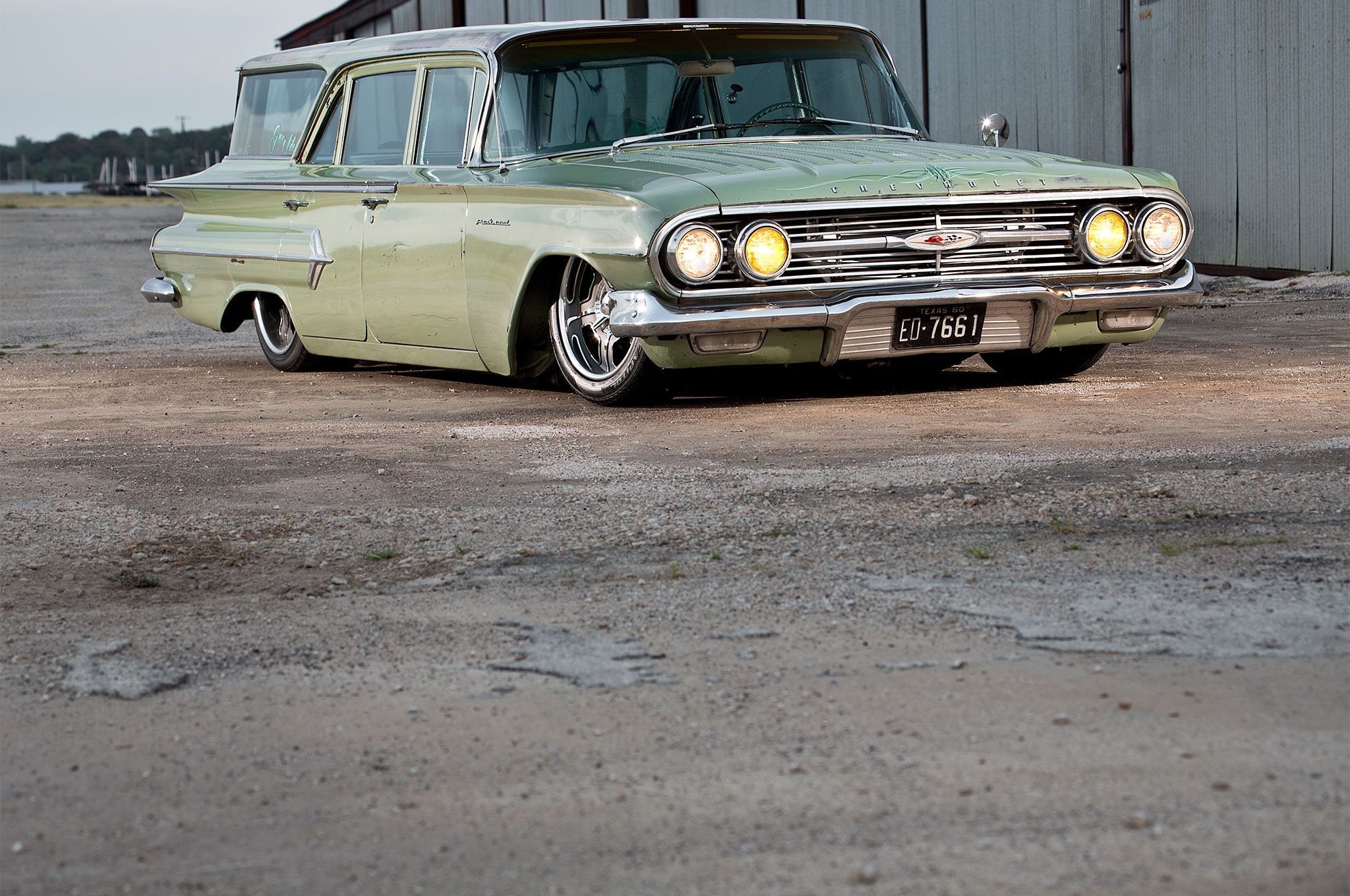 1960, Chevolet, Wagon, Parkwood 01 Wallpaper