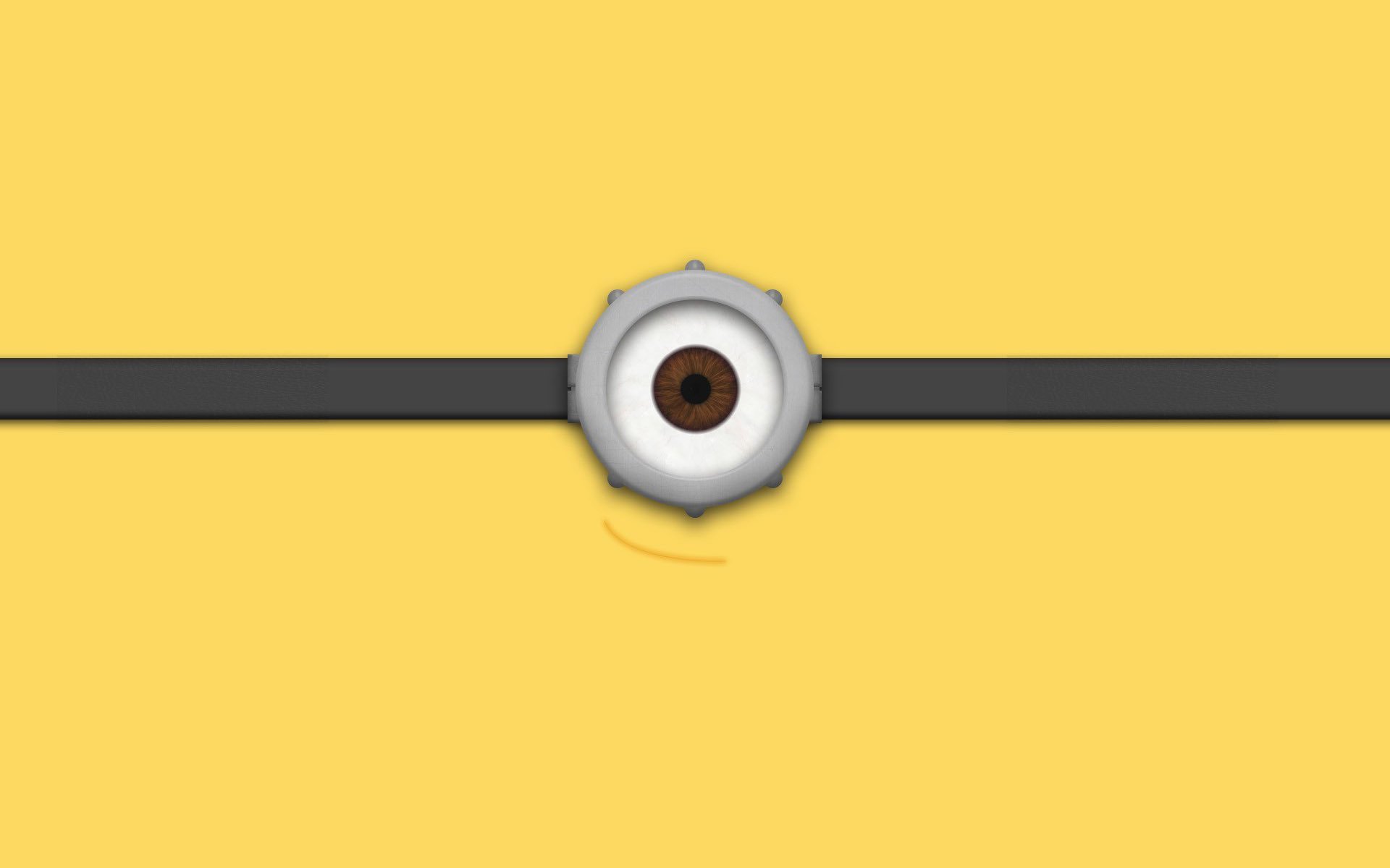 minion eye minimalistic hd wallpaper 1920x1200 2849 Wallpaper