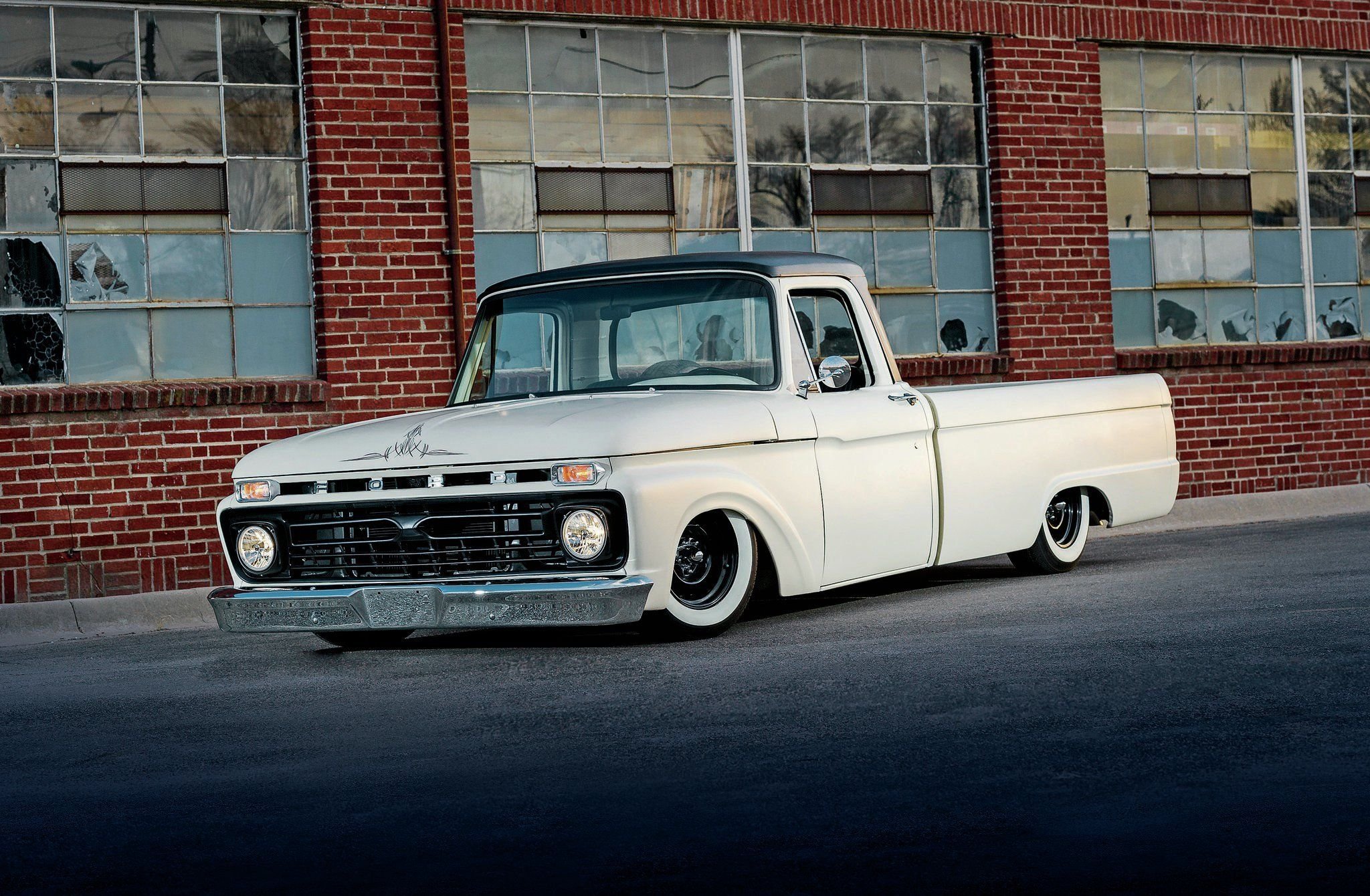 1966, Ford, F 100, Pickup 01 Wallpaper