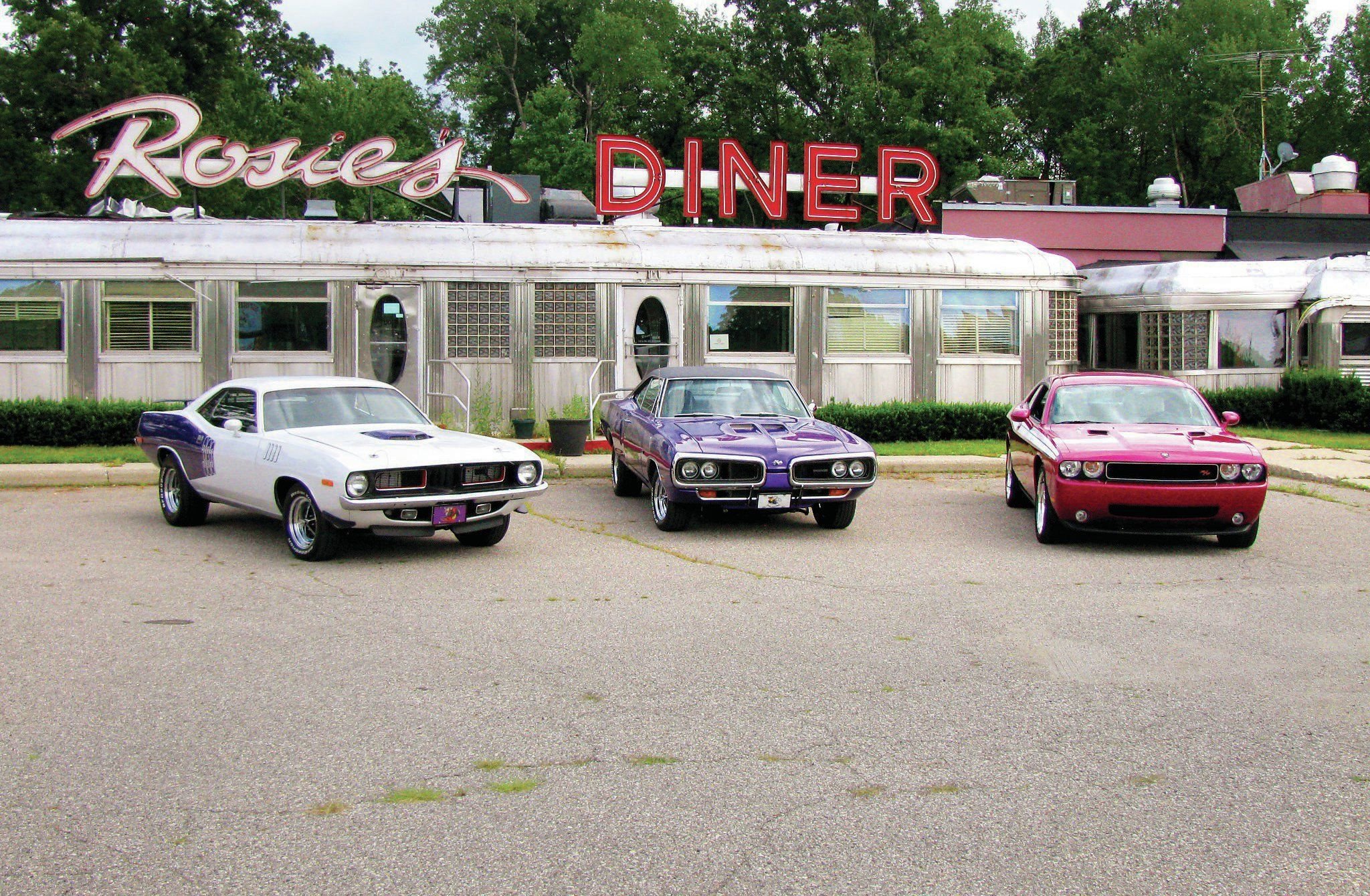 2010, Dodge, Challenger, 1970, Dodge, Superbee, 1974, Plymouth, Barracuda Wallpaper