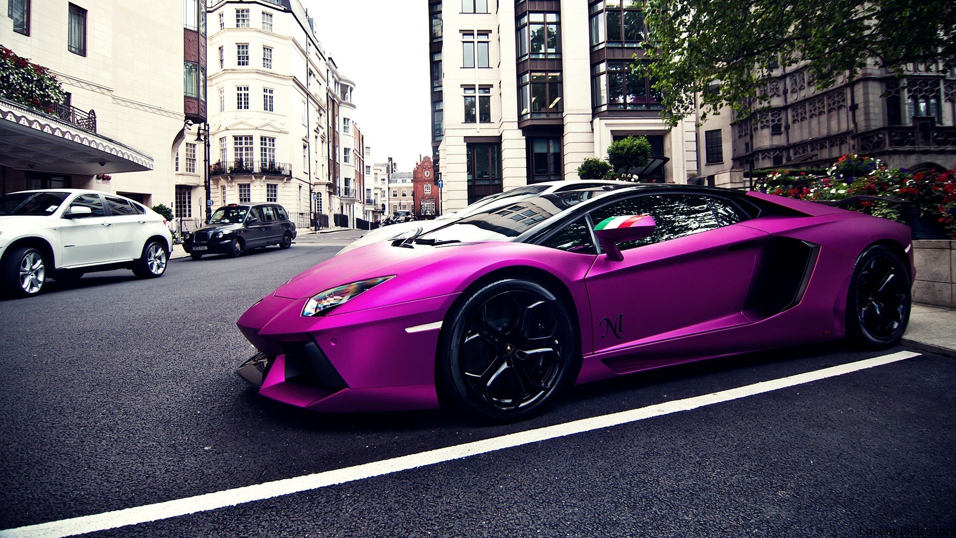 lamborghini, Aventador, Morado, Lamborghini, Aventador, Morado, Lamborghini, Morado Wallpaper