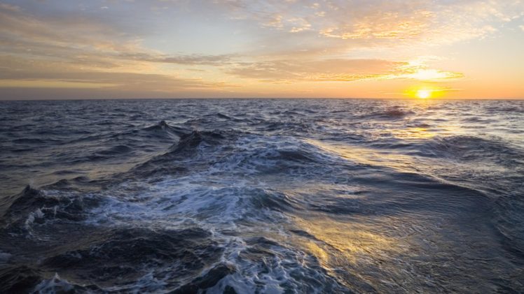 sun, Waves, Sea HD Wallpaper Desktop Background