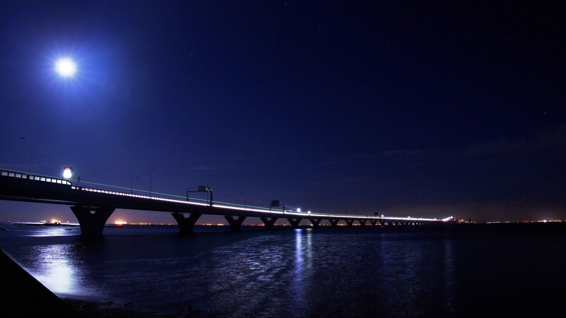 bridge, Night Wallpaper