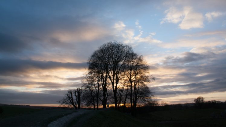 avebury, Wiltshire, At, Sunset, In, February HD Wallpaper Desktop Background