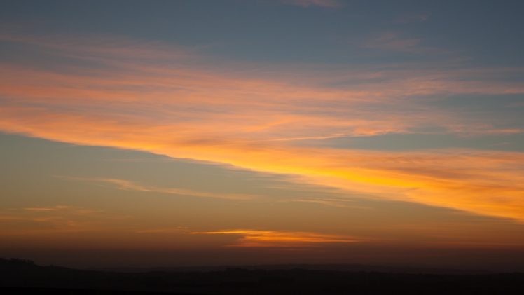 hackpen, Hill, Wiltshire, Sunset, In, February HD Wallpaper Desktop Background