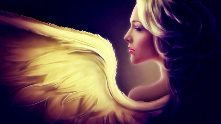 angel, Wings, Girl, Fantasy, Hair, Face HD Wallpaper Desktop Background
