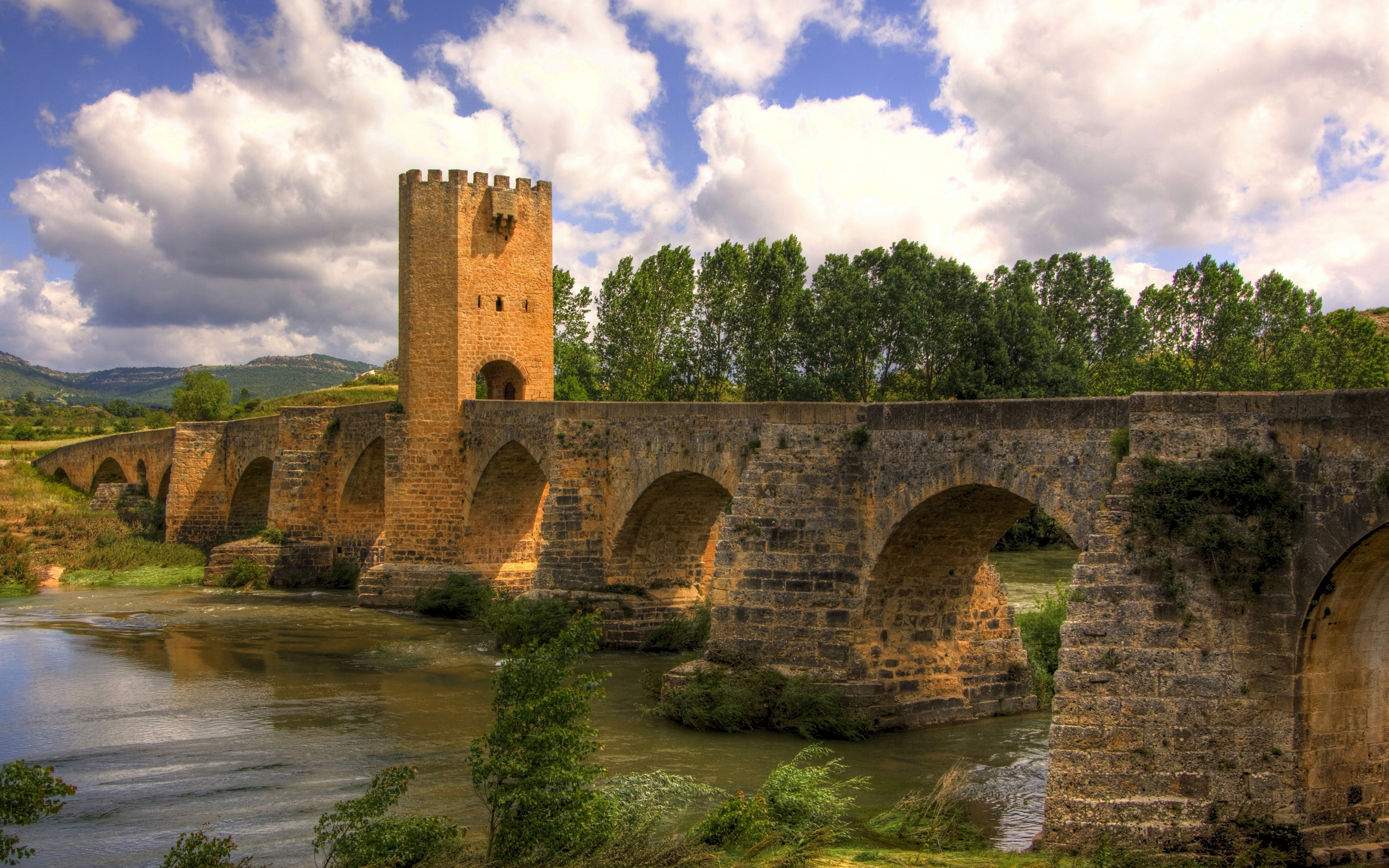 frias, Old, Bridge Wallpaper