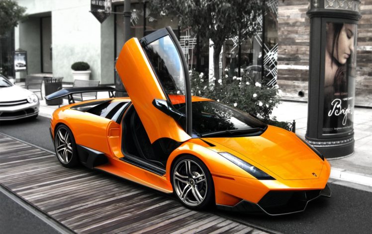 cars, Lamborghini, Orange, Cars HD Wallpaper Desktop Background