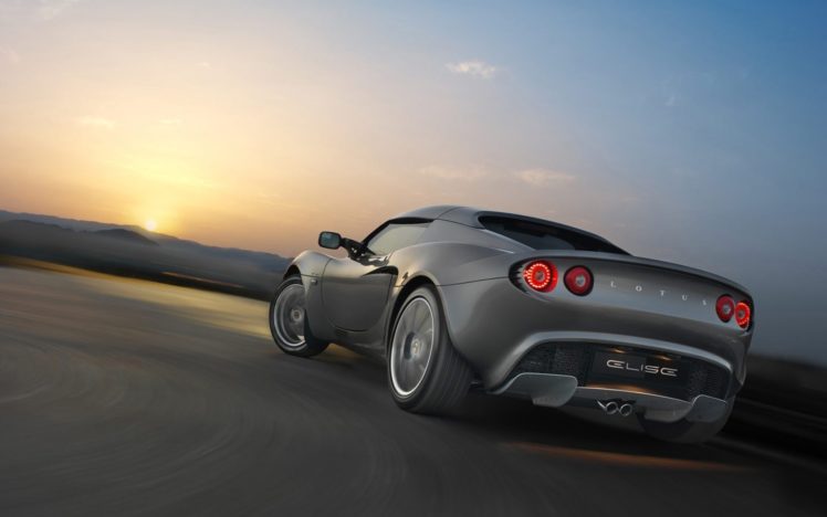 sunset, Cars, Roads, Lotus, Elise, Sports, Cars, Gray, Cars HD Wallpaper Desktop Background