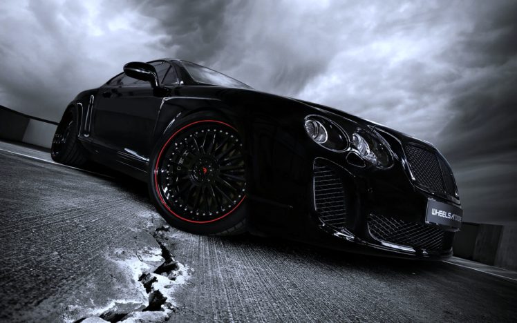 cars, , Cloudy, , Black, , Wheelsandmore2010, , Bentley ultrasports7, 02 ,  Motors, , Road, , Speed Wallpapers HD / Desktop and Mobile Backgrounds