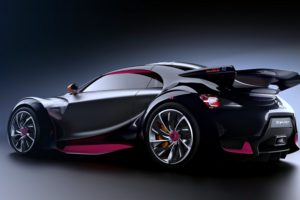 citroen, Survolt concept2010, Cars, Speed, Black, Motors