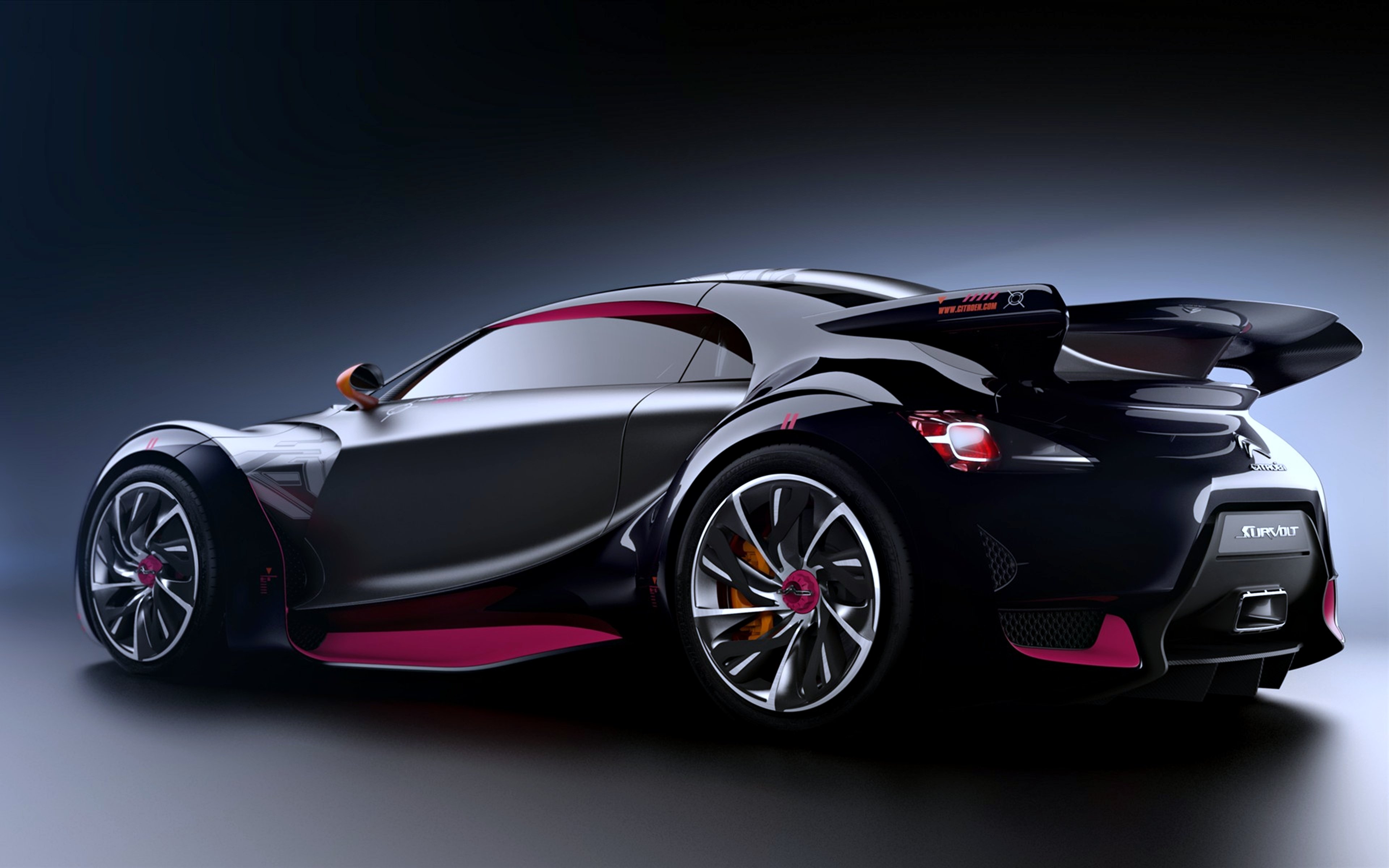 citroen, Survolt concept2010, Cars, Speed, Black, Motors Wallpaper