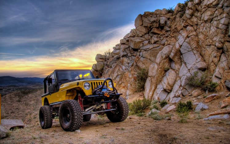 jeep, Cars, Rocks, Desert, Motors, Hills, Force, Strength, Fun HD Wallpaper Desktop Background
