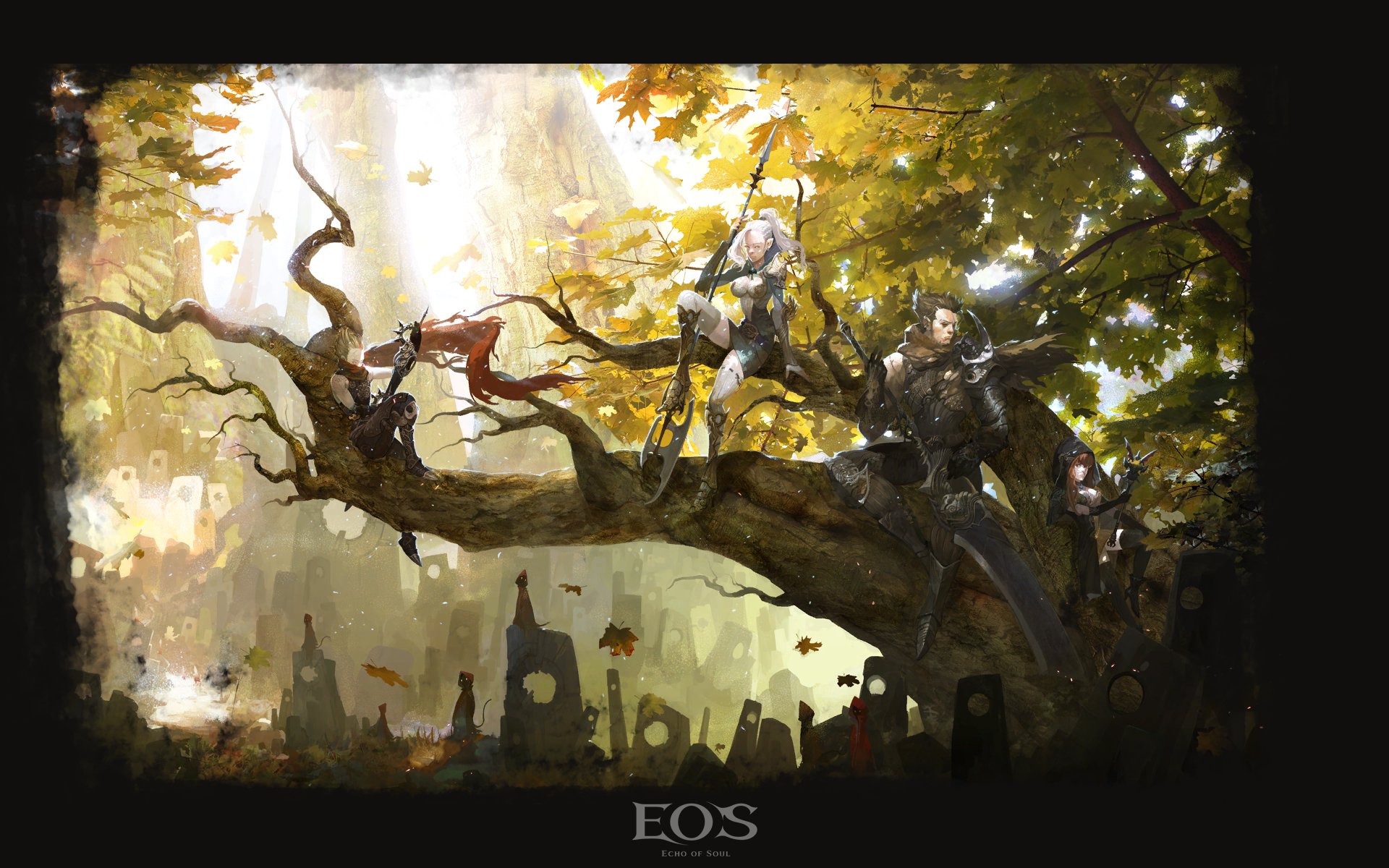 echo, Of, Soul, Fantasy, Mmo, Rpg, Online, Action, Fighting, 1eos, Warrior, Poster Wallpaper