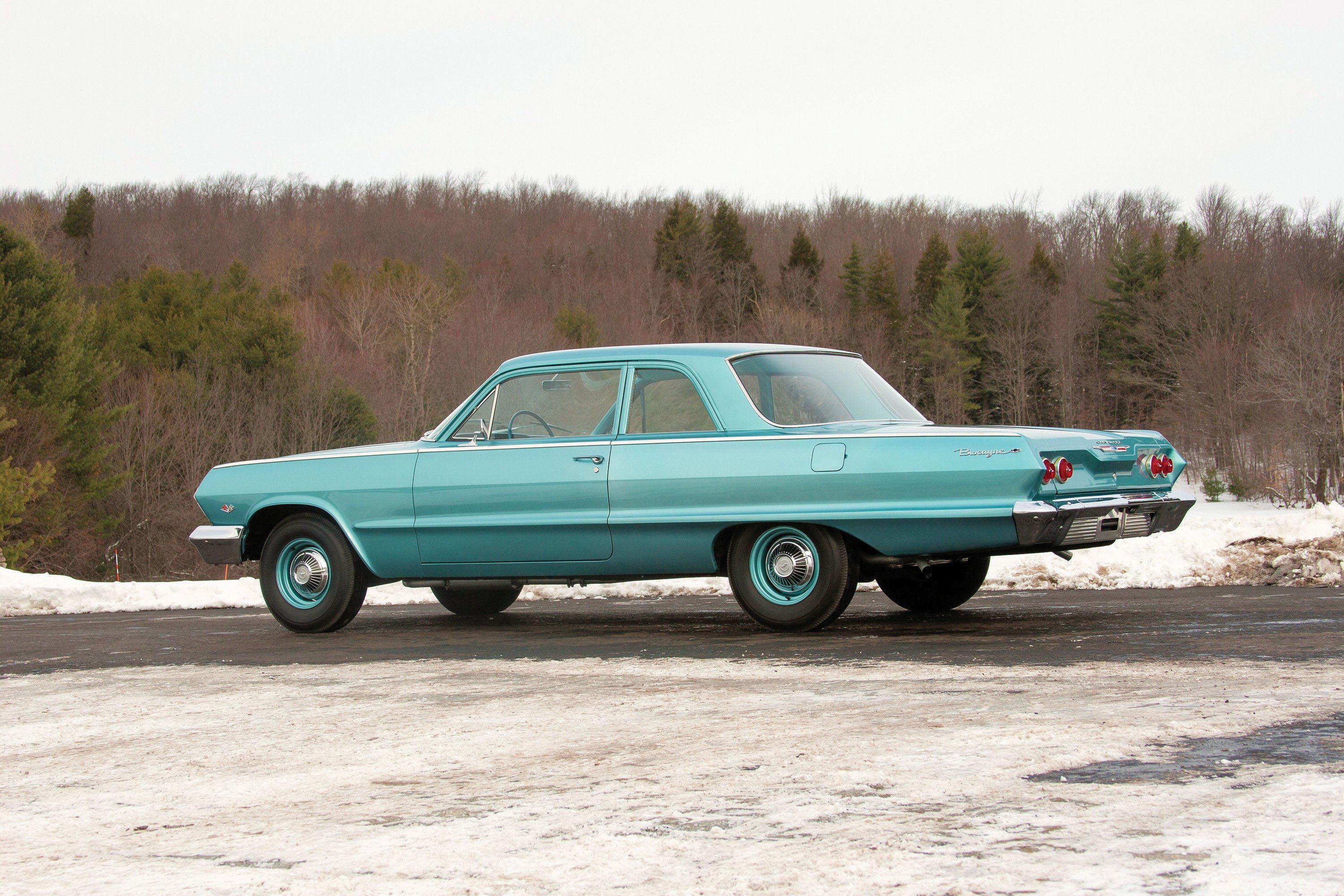 1963, Chevrolet, Biscayne, 2 door, Sedan, Muscle, Classic Wallpaper