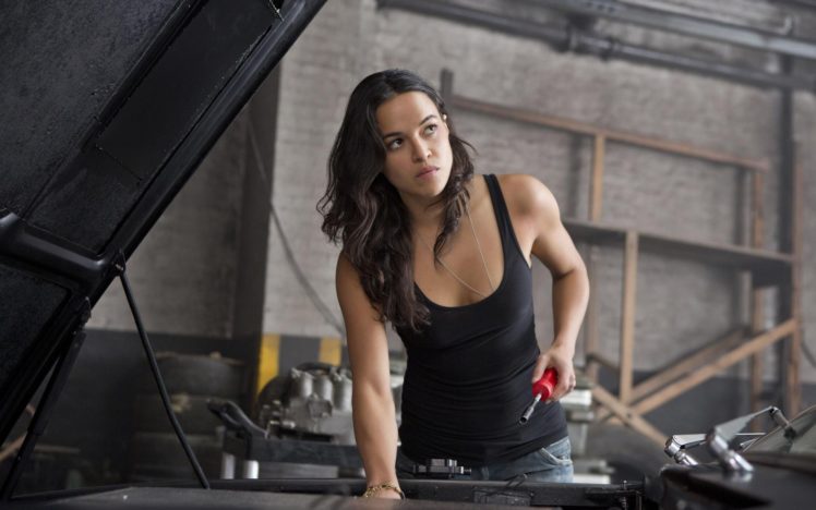 women, At, Work,  , Michelle, Rodriguez, Movie, Fast, And, Furious, 6, Sensuality HD Wallpaper Desktop Background