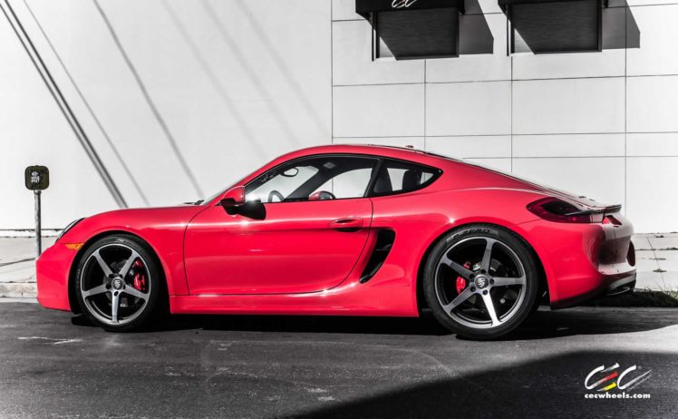 2015, Cars, Cec, Tuning, Wheels, Porsche, Cayman HD Wallpaper Desktop Background