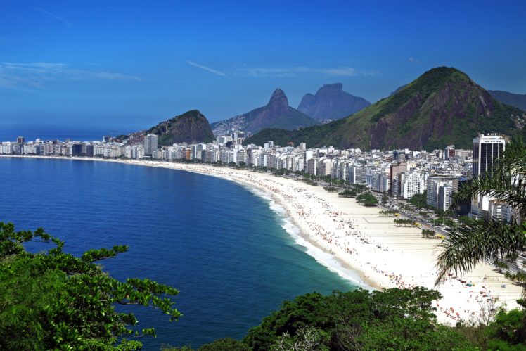 brazil, Coast, Houses, Mountains, Rio, De, Janeiro, Cities, Beach, Ocean HD Wallpaper Desktop Background