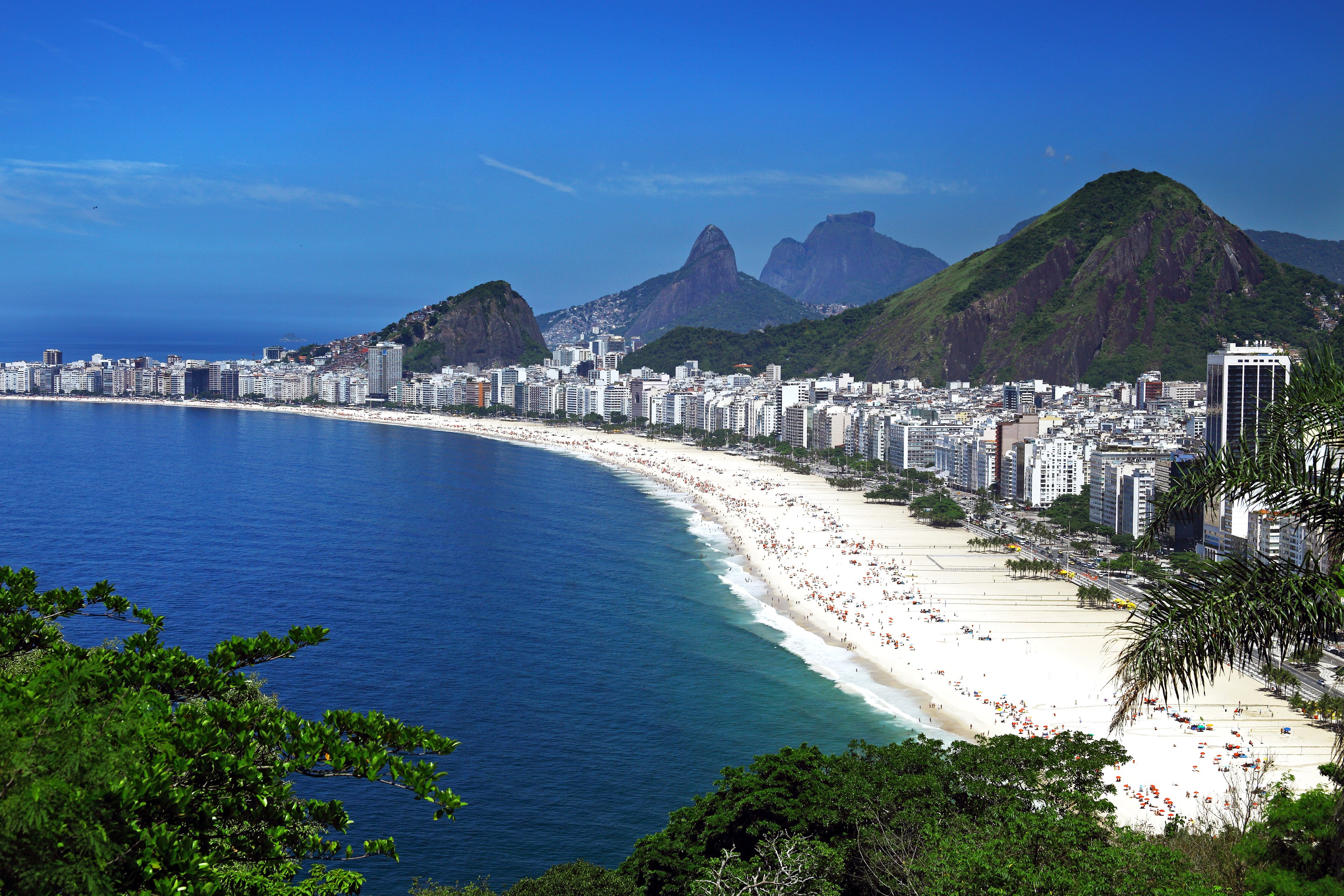 brazil, Coast, Houses, Mountains, Rio, De, Janeiro, Cities, Beach, Ocean Wallpaper