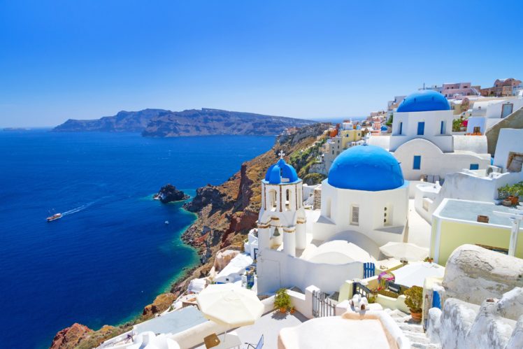 greece, Resort, Sea, Vacation, Landscape, Nature HD Wallpaper Desktop Background