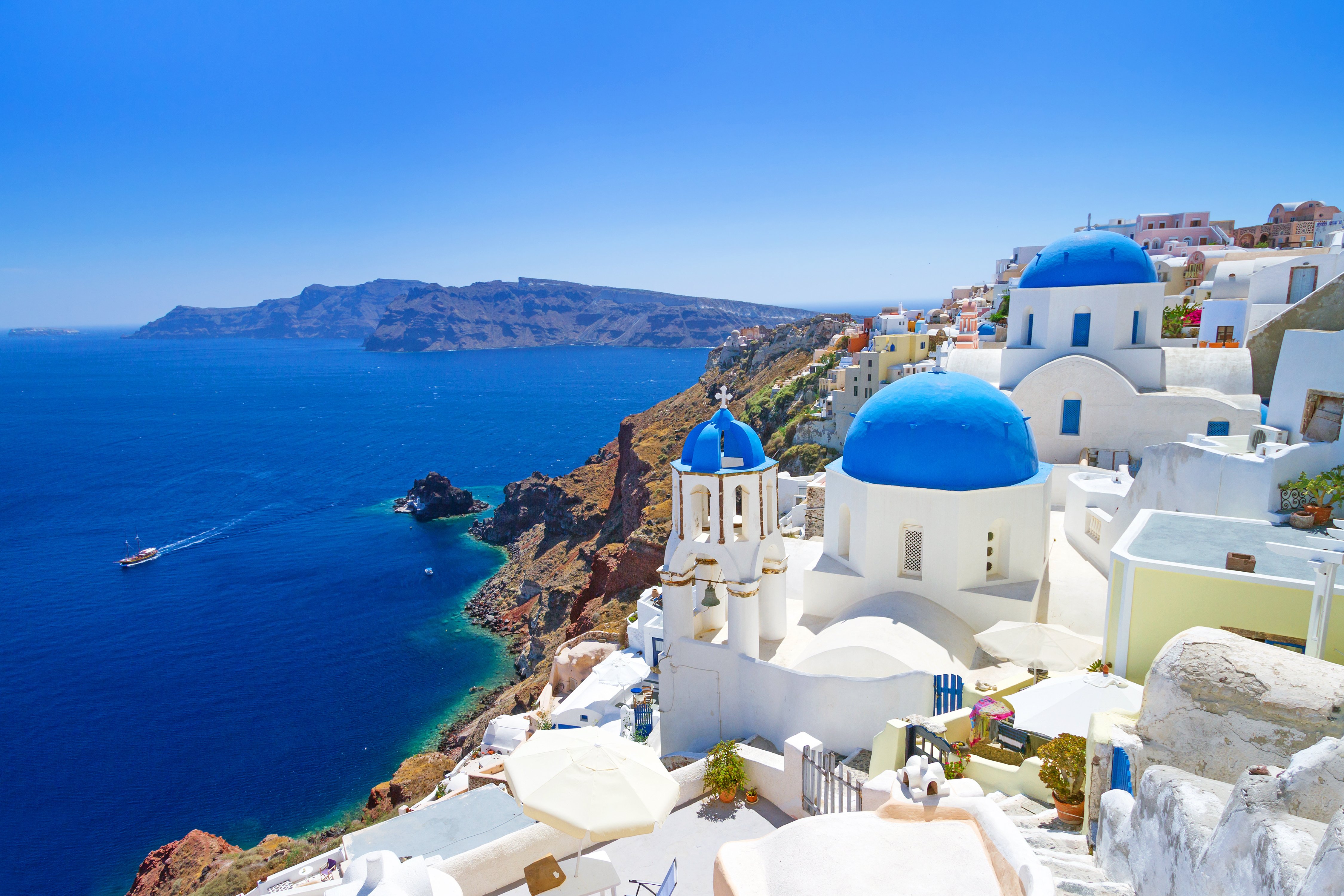 greece, Resort, Sea, Vacation, Landscape, Nature Wallpaper