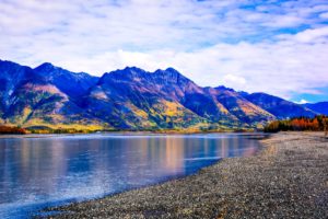 knik, River, Alaska, River, Mountain, Landscape, Autumn