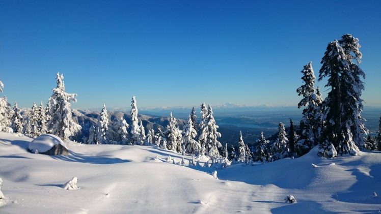 mountains, Ski, Resort, Cypress, Mountain, Cypress, Mountain, Vancouver, Winter, Canada, Snow HD Wallpaper Desktop Background
