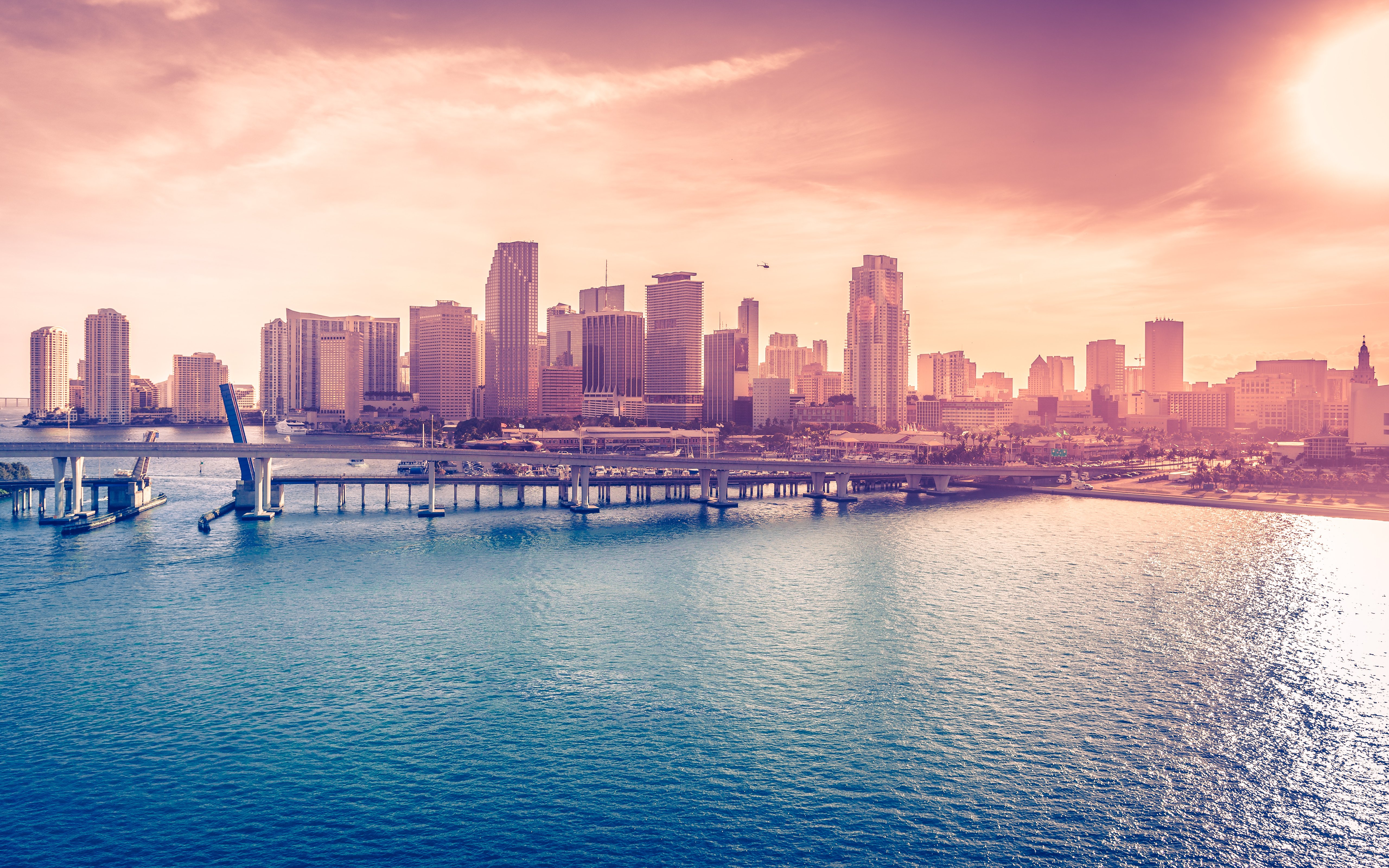 miami, Downtown, Florida, Usa Wallpaper