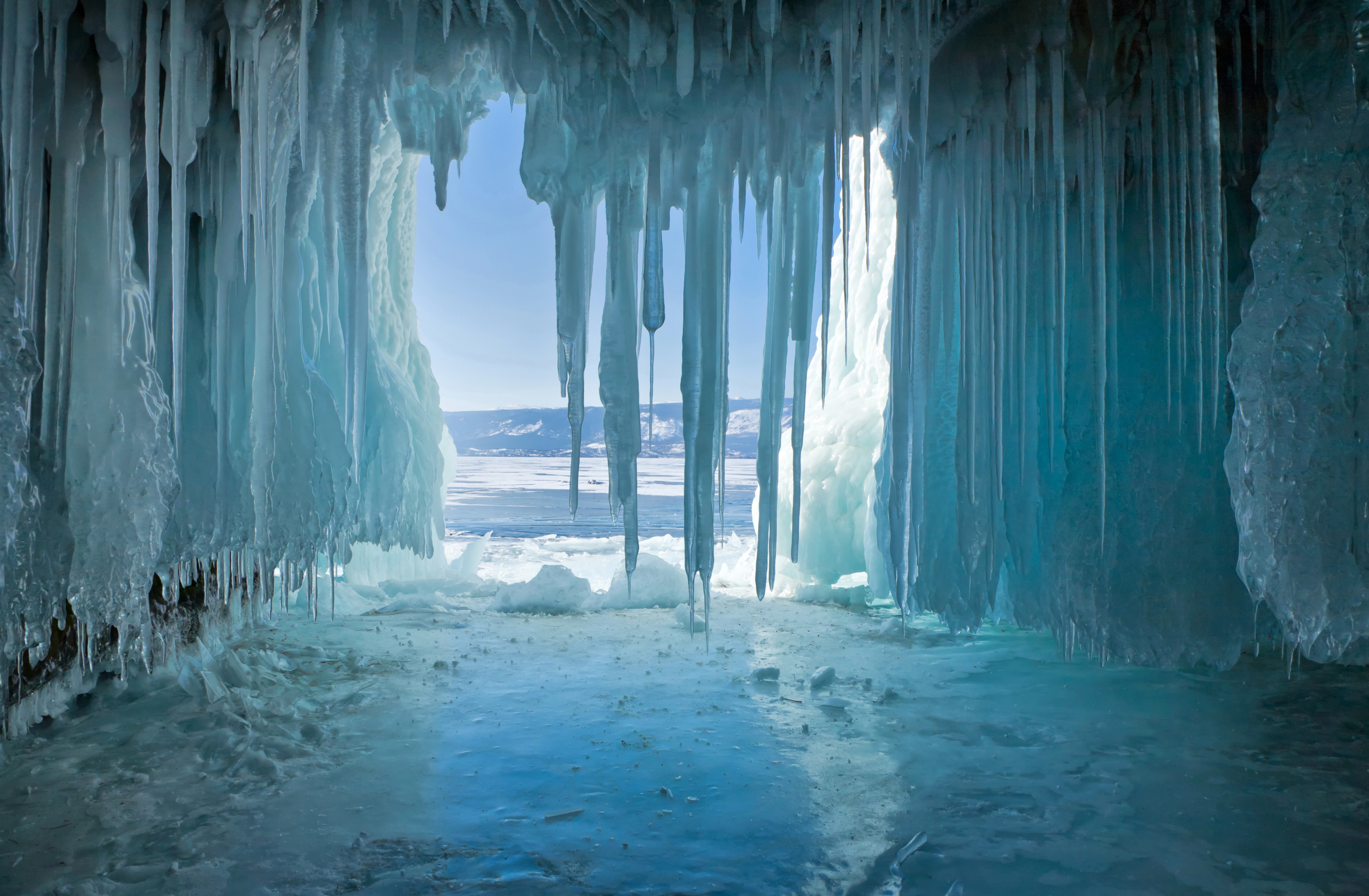 russia, Lake, Winter, Baikal, Ice, Nature Wallpaper
