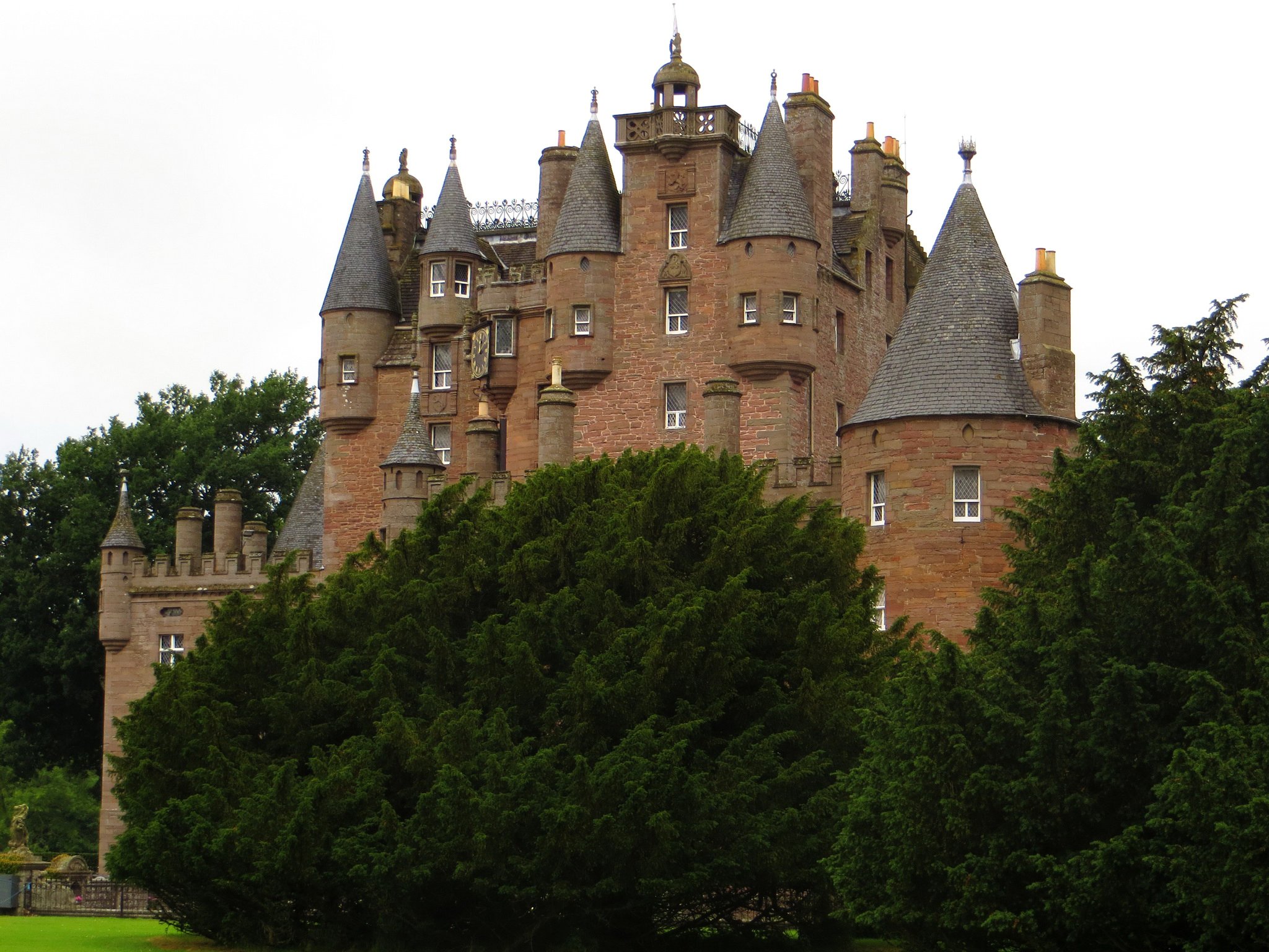 scotland, Castle, Glamis, Trees, Cities Wallpaper