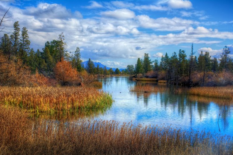 scenery, River, Sky, Nature HD Wallpaper Desktop Background
