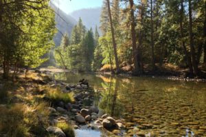 river, Rocks, Mountains, Reflection, Forest, Trees, Yosemite, National, Park