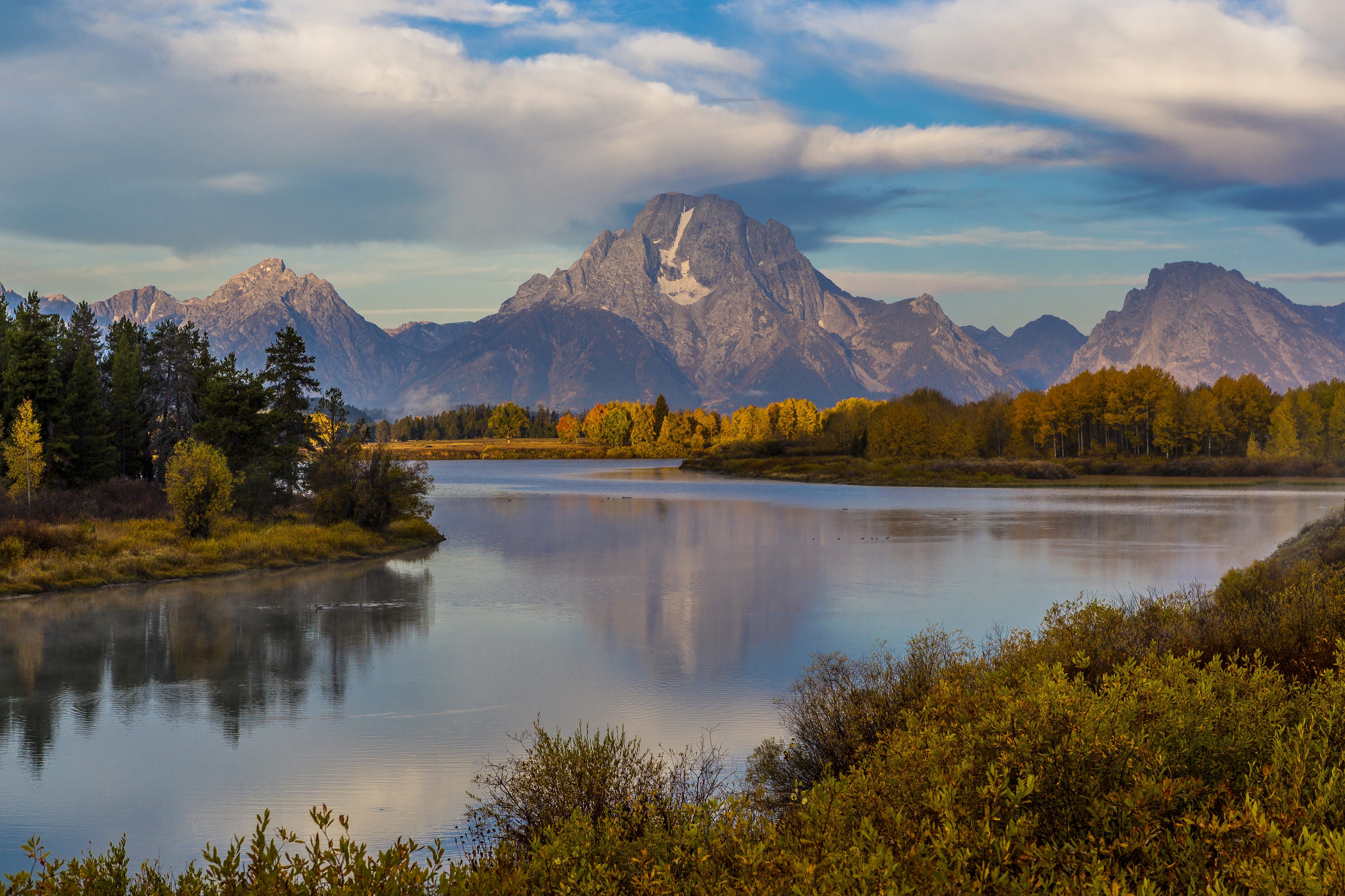 usa, Parks, Mountains, Lake, Forests, Sky, Scenery, Grand, Teton, Nature Wallpaper