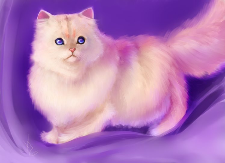 cats, Painting, Art, Animals, Baby, Kitten, Artwork HD Wallpaper Desktop Background