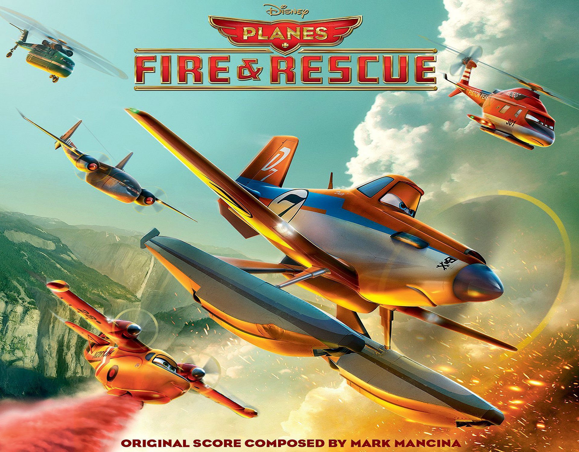 planes, Fire, Rescue, Animation, Aircraft, Airplane, Comedy, Family, 1pfr, Disney, Emergency, Poster Wallpaper