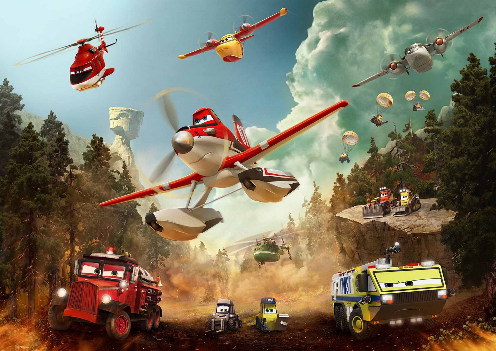 planes, Fire, Rescue, Animation, Aircraft, Airplane, Comedy, Family, 1pfr, Disney, Emergency Wallpaper