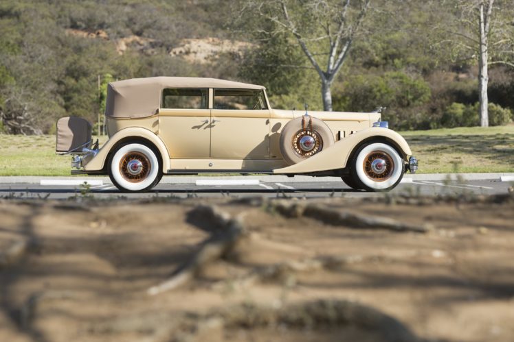 1934, Packard, Twelve, Convertible, Sedan, 1107 743, Luxury, Retro, Vintage HD Wallpaper Desktop Background