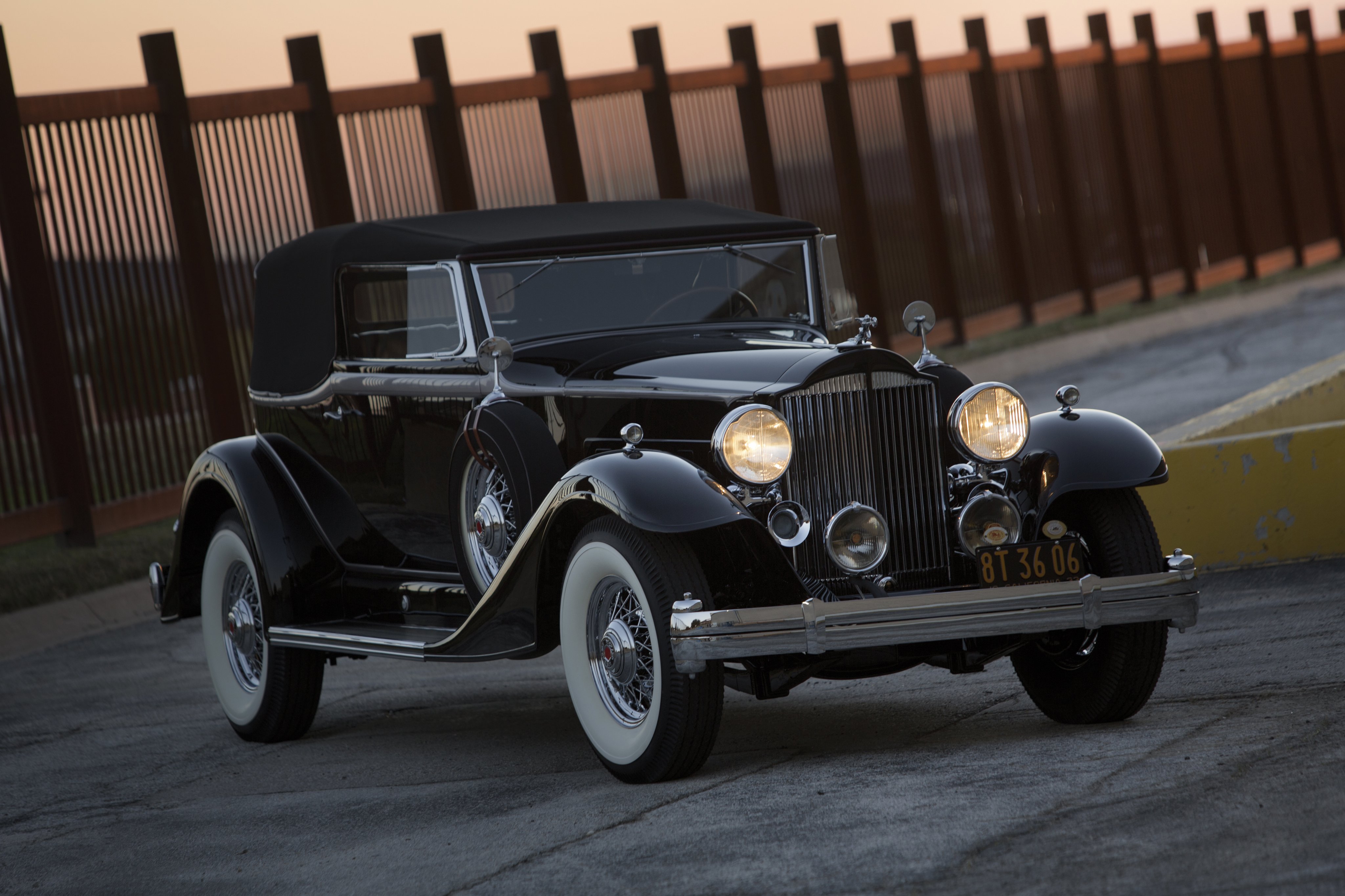 1933, Packard, Super, Eight, Convertible, Victoria, 1004 667, Luxury, Retro, Vintage Wallpaper
