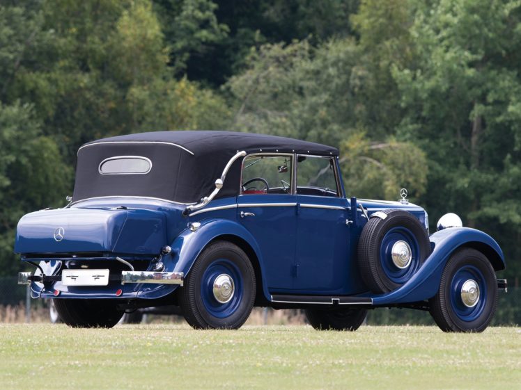mercedes, Benz, 290, Cabriolet, W18, 1933, 1937, Classic, Cars HD Wallpaper Desktop Background